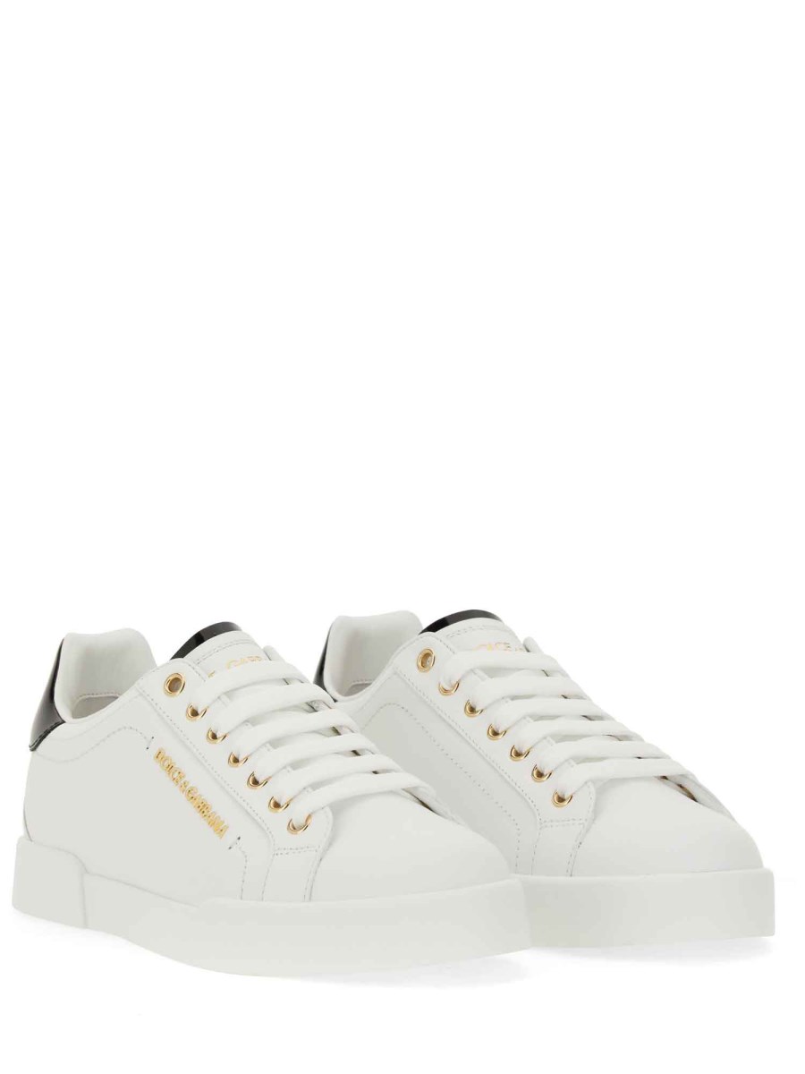 DOLCE & GABBANA SNEAKER PORTOFINO IN PELLE