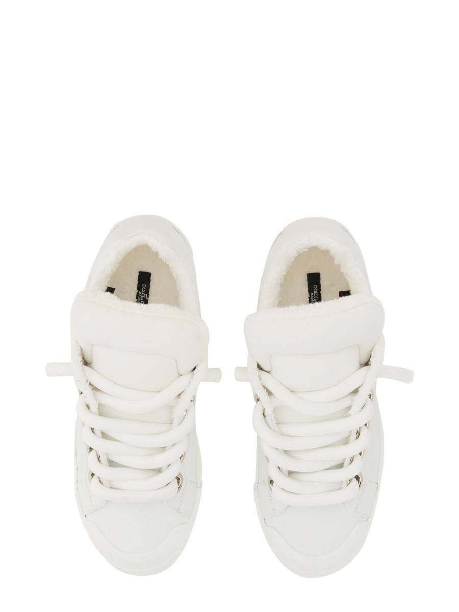 DOLCE & GABBANA SNEAKER PORTOFINO IN PELLE