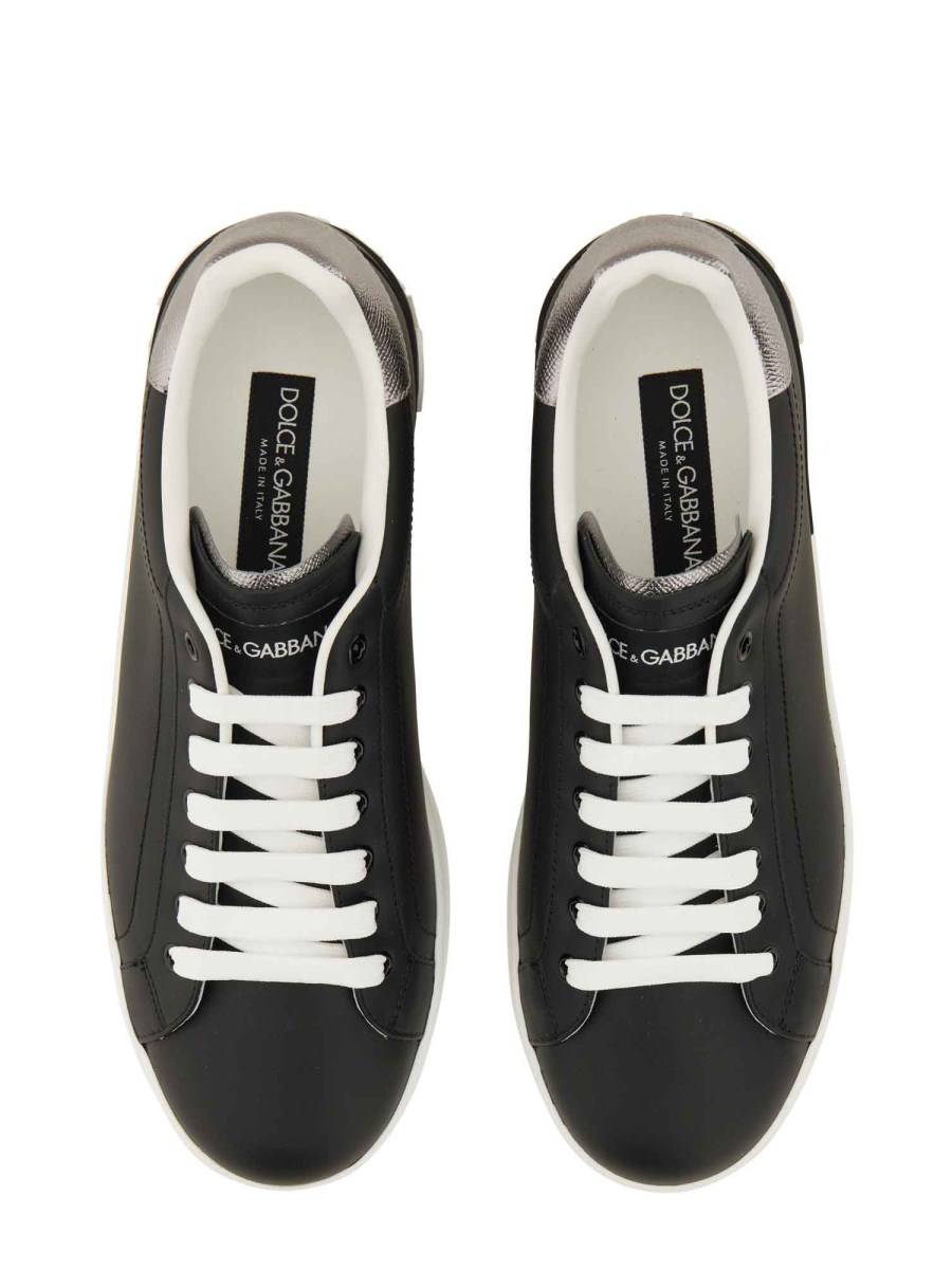 DOLCE & GABBANA SNEAKER PORTOFINO IN PELLE
