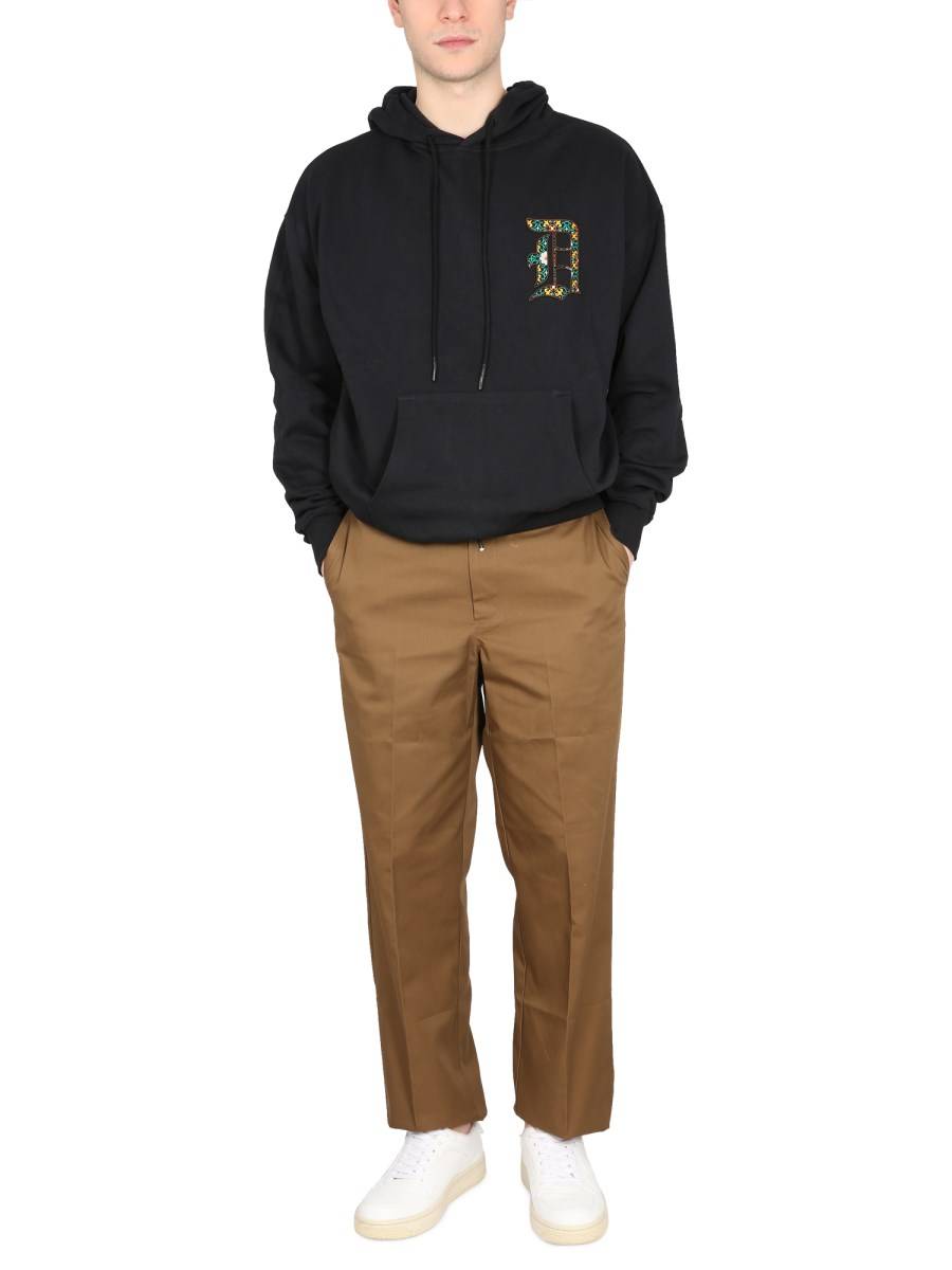 DRÔLE DE MONSIEUR FELPA CON CAPPUCCIO E LOGO