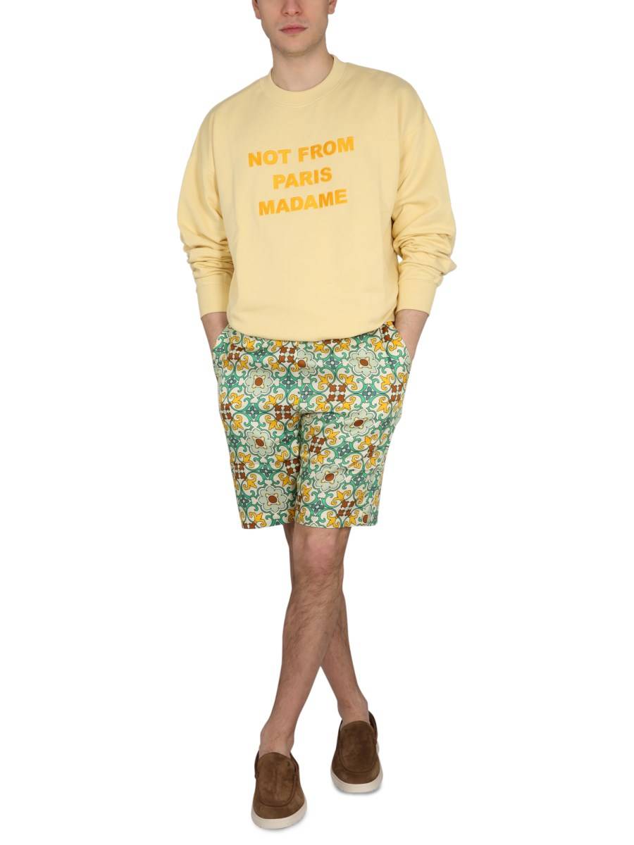 DRÔLE DE MONSIEUR FELPA SLOGAN IN COTONE