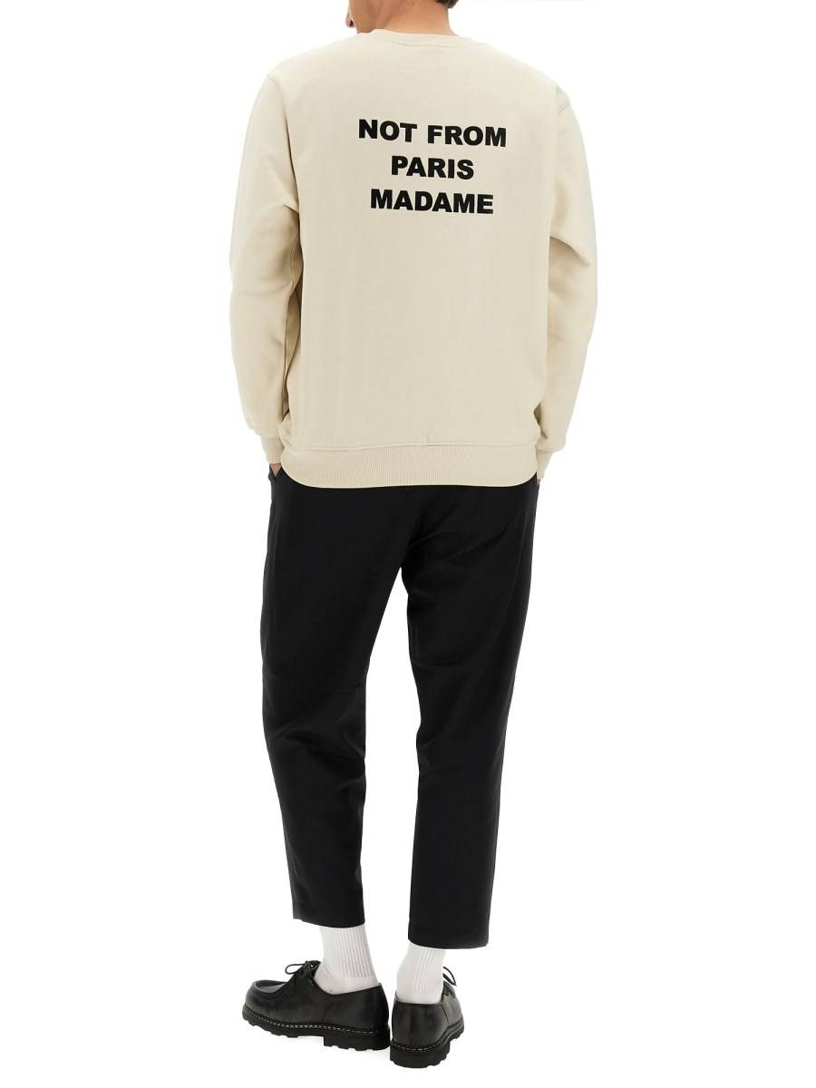 DRÔLE DE MONSIEUR FELPA SLOGAN IN COTONE