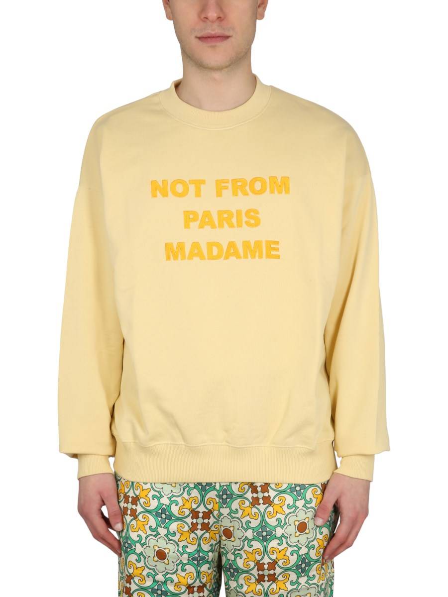 DRÔLE DE MONSIEUR FELPA SLOGAN IN COTONE