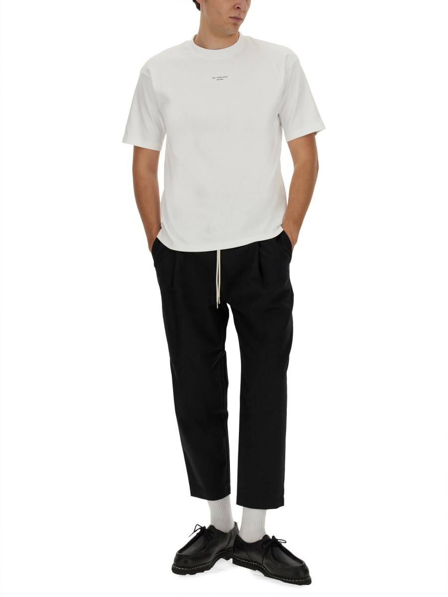 DRÔLE DE MONSIEUR PANTALONE CROPPED CON ELASTICO