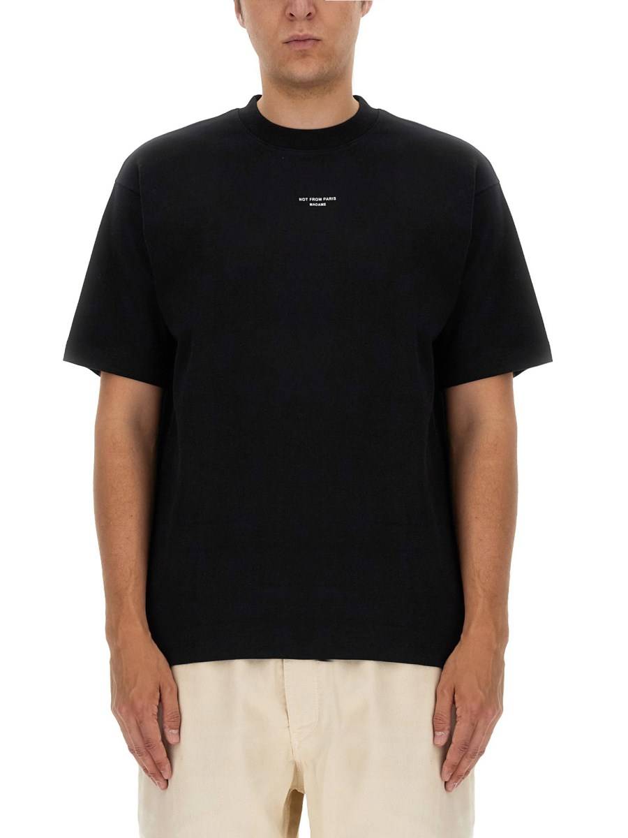 DRÔLE DE MONSIEUR T-SHIRT "SLOGAN" IN COTONE