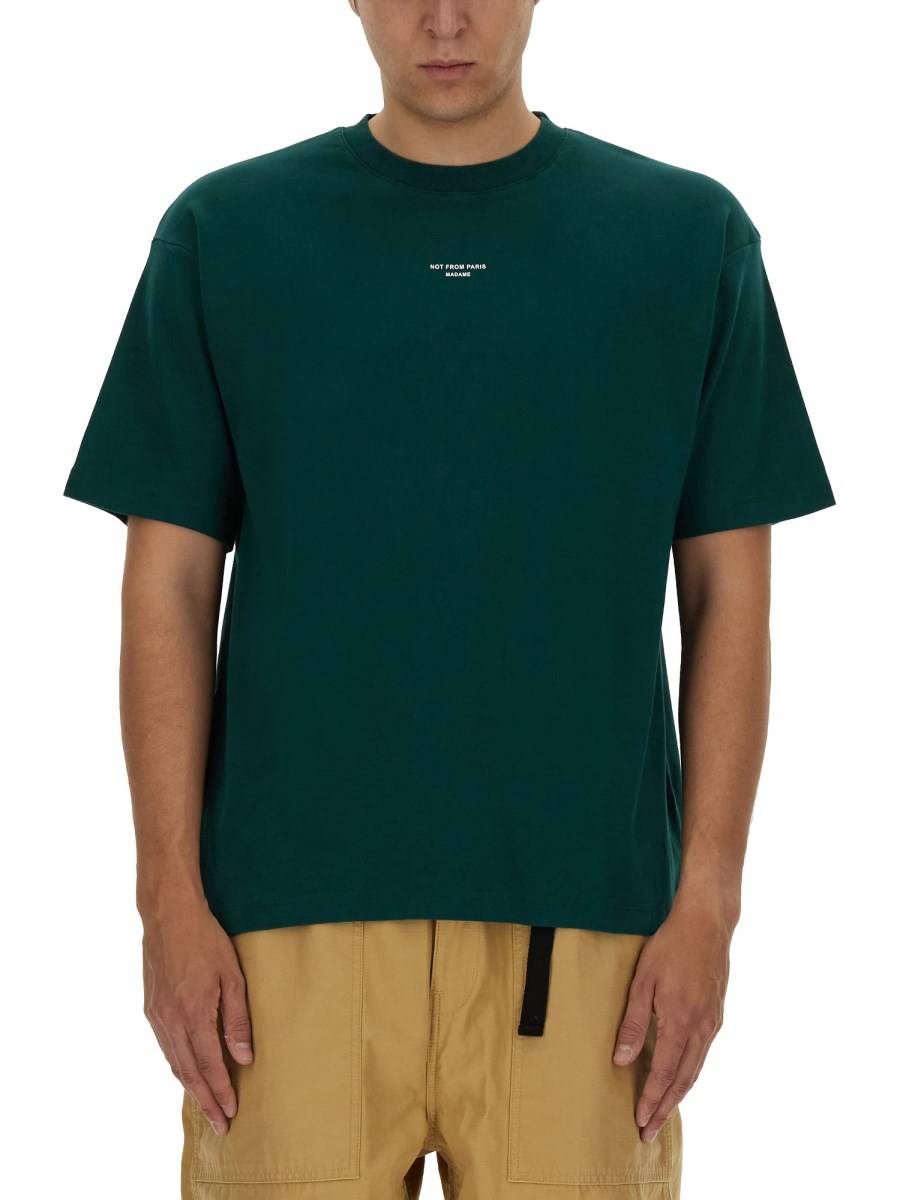 DRÔLE DE MONSIEUR T-SHIRT "SLOGAN" IN COTONE