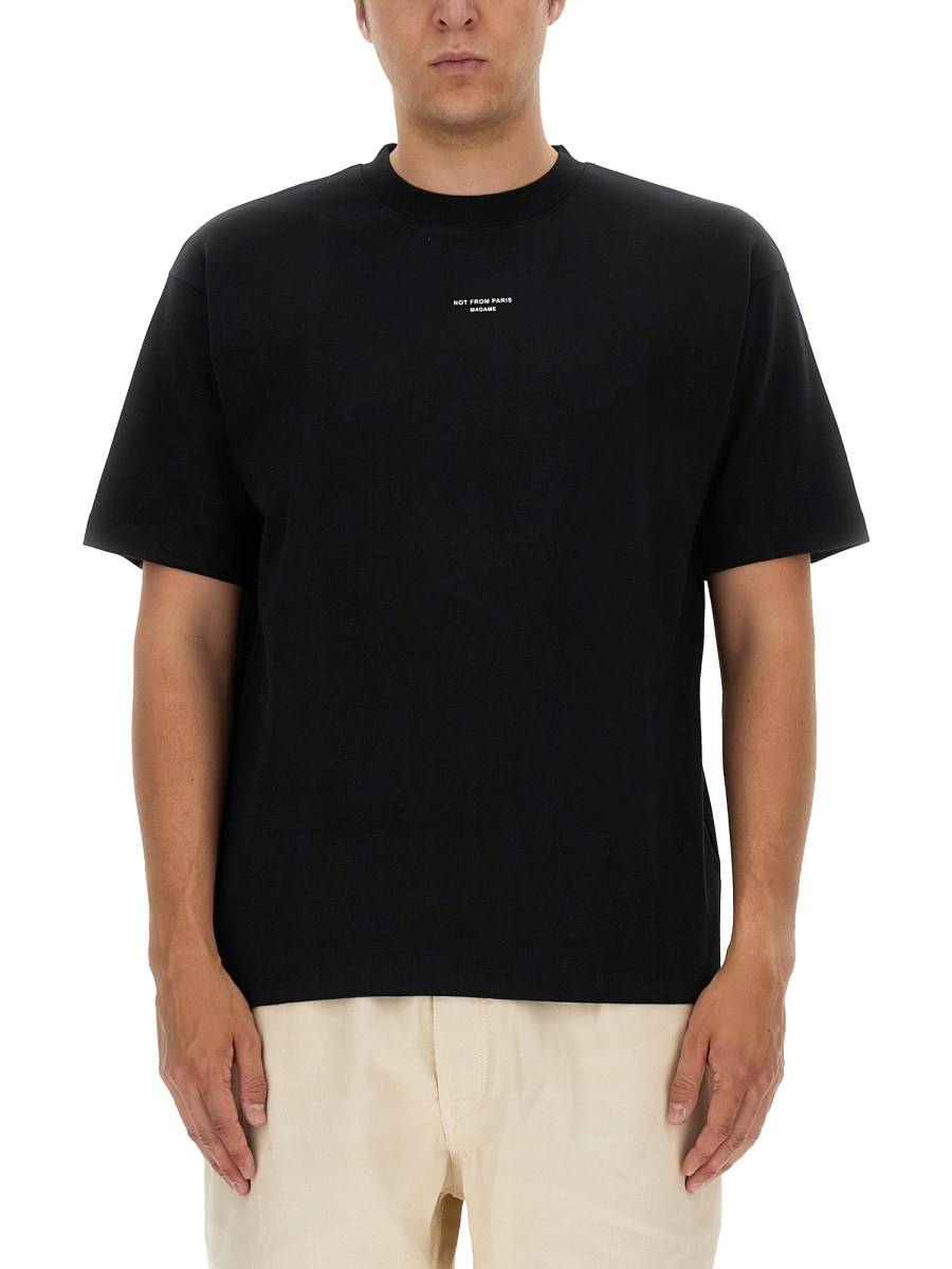 DRÔLE DE MONSIEUR T-SHIRT "SLOGAN" IN COTONE