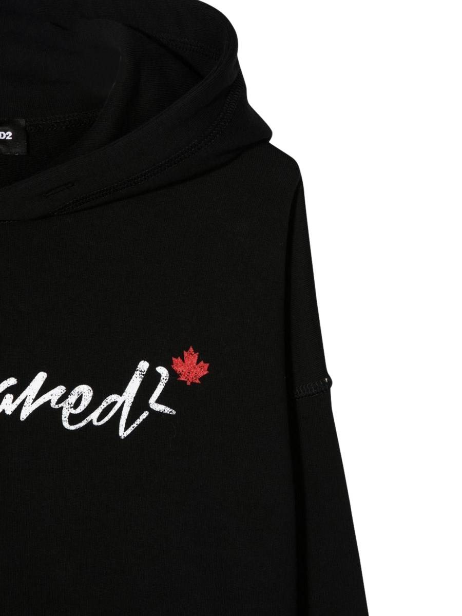 DSQUARED ABITO FELPA OVER CON CAPPUCCIO