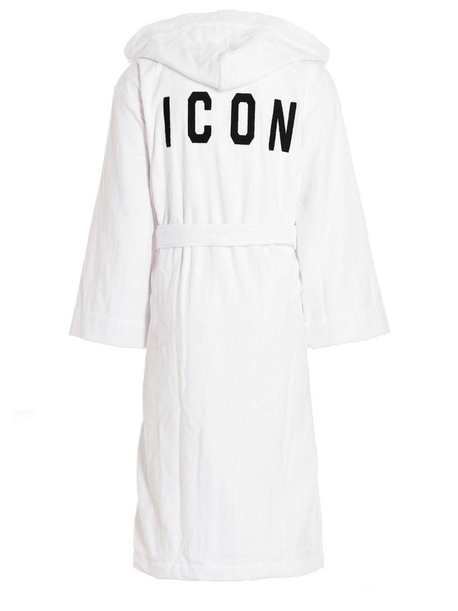 DSQUARED ACCAPPATOIO IN COTONE CON LOGO