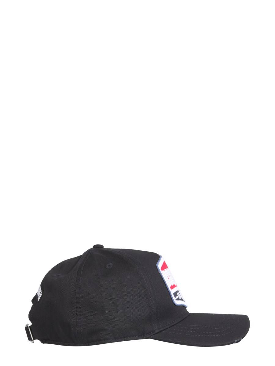 DSQUARED CAPPELLO BASEBALL CON PATCH LOGO