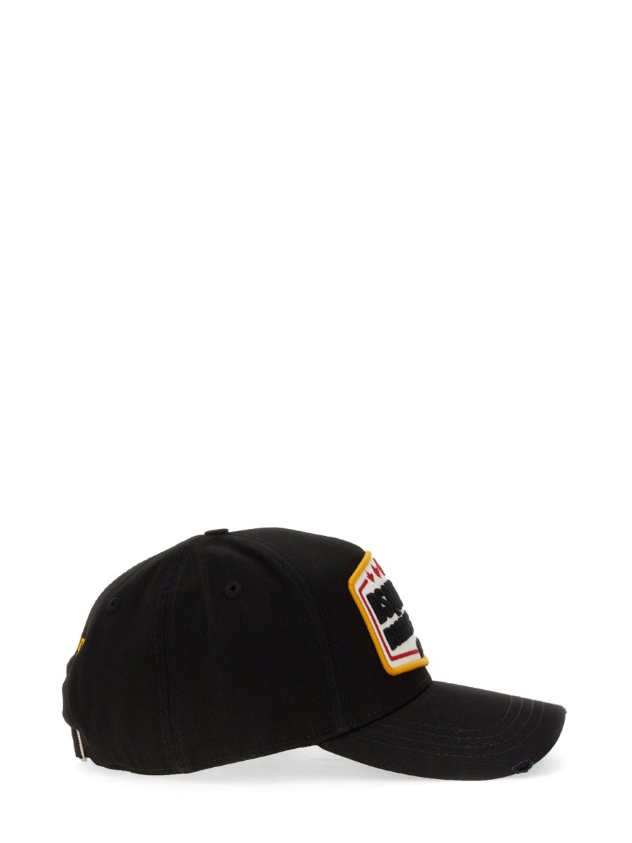 DSQUARED CAPPELLO DA BASEBALL IN COTONE CON LOGO