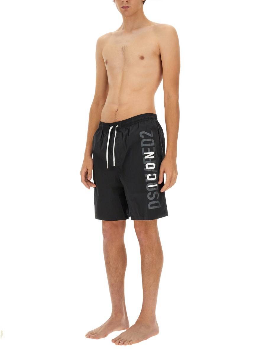 DSQUARED COSTUME DA BAGNO CON LOGO