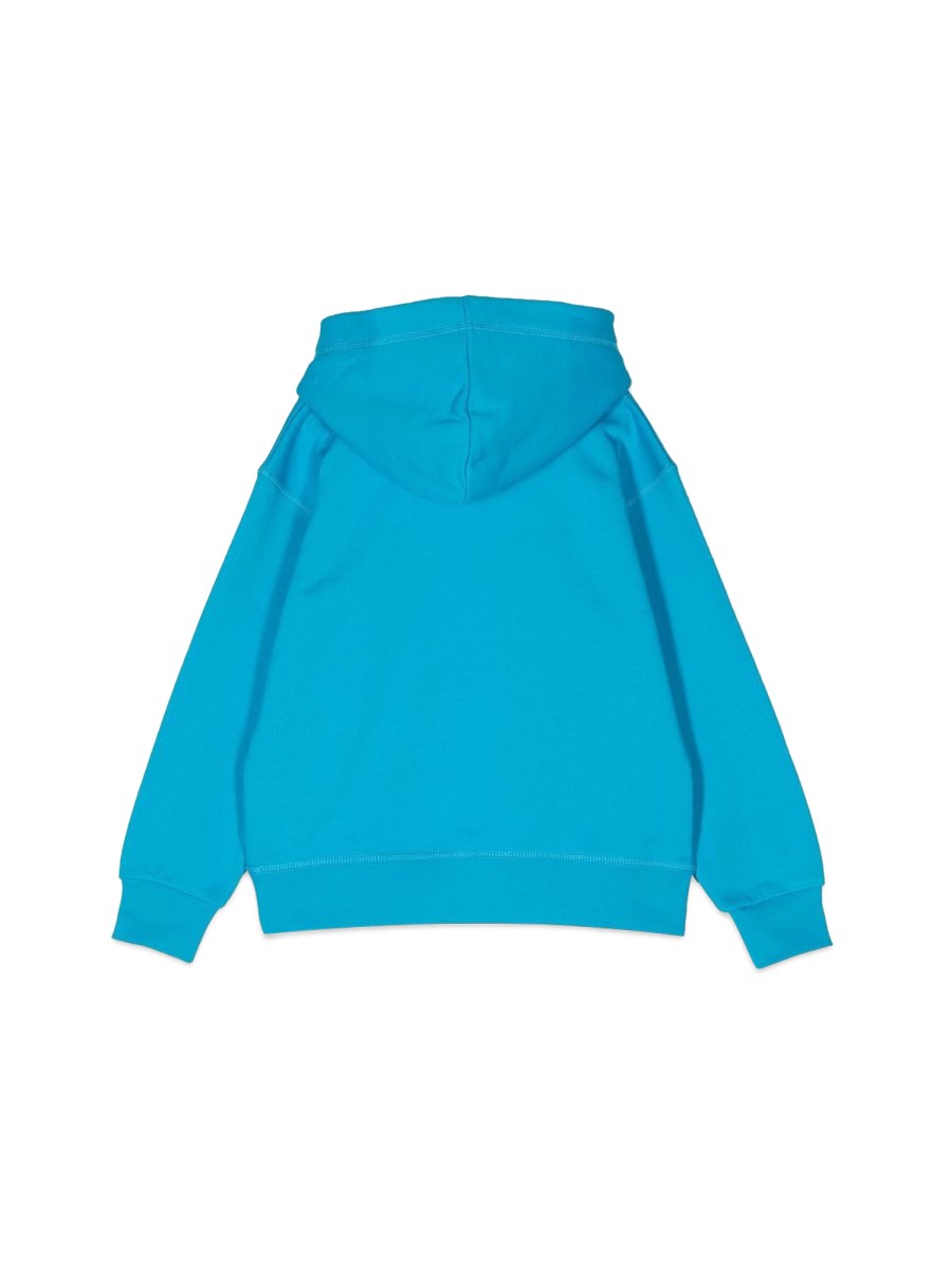 DSQUARED FELPA CAPPUCCIO E LOGO ECO