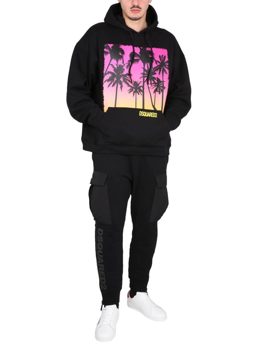 DSQUARED FELPA CON STAMPA SUNRISE