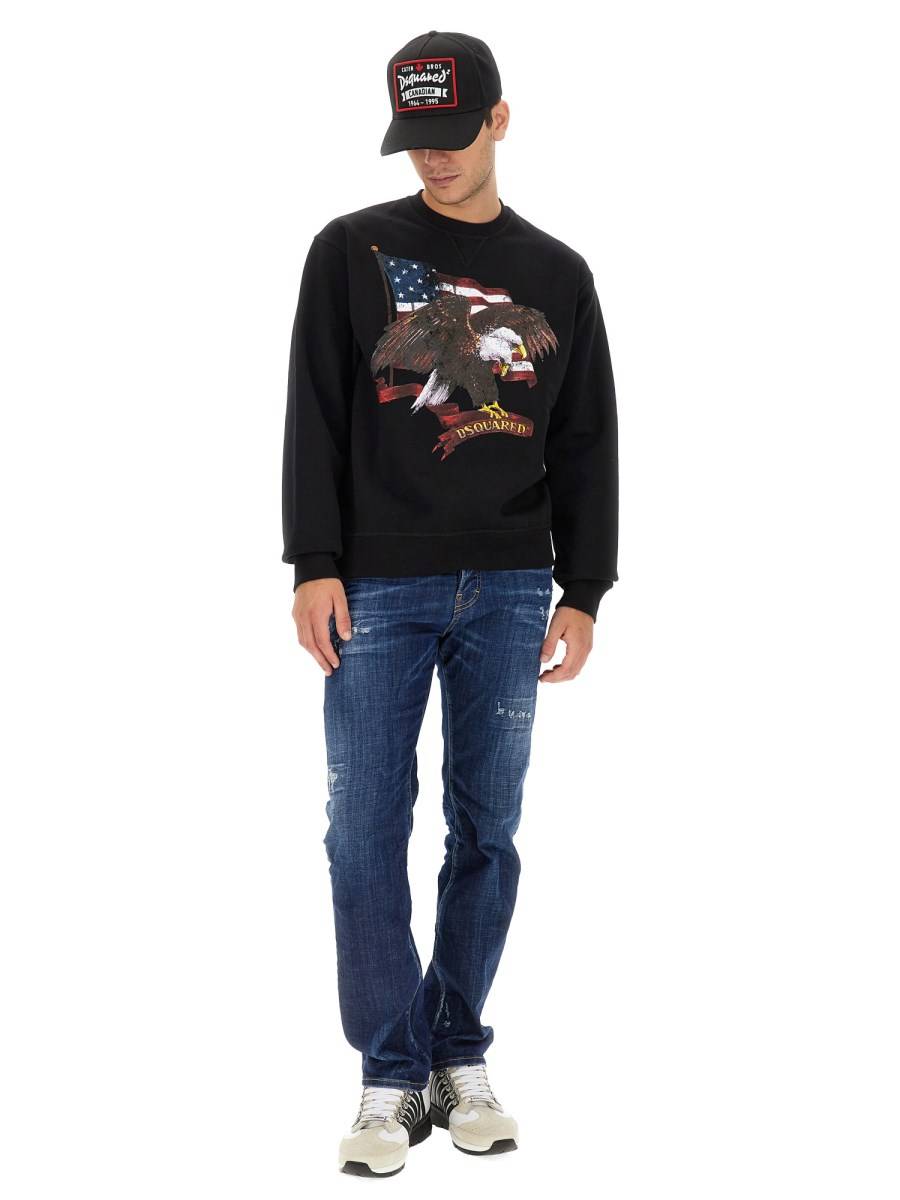 DSQUARED FELPA COOL FIT IN COTONE