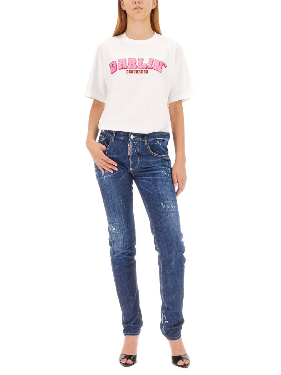 DSQUARED JEANS 24/7 IN DENIM DI COTONE