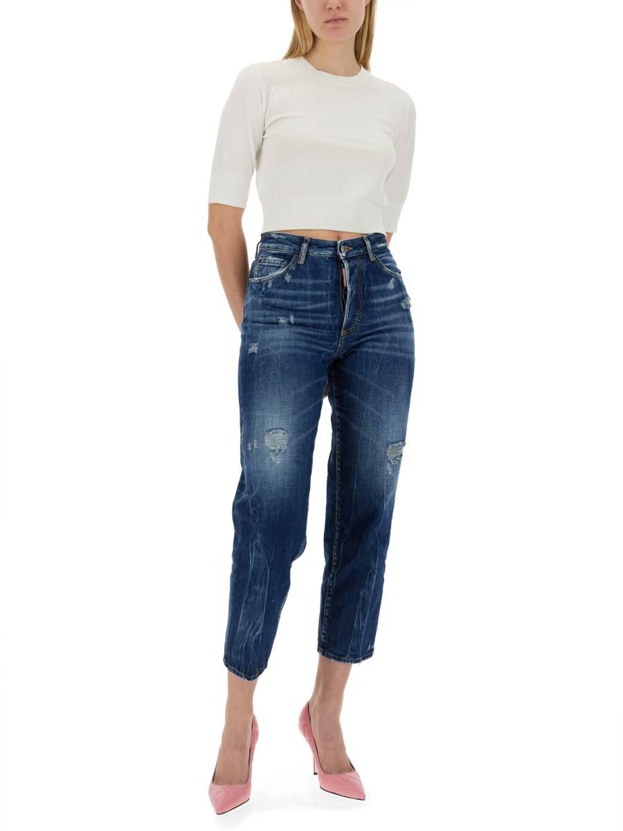 DSQUARED JEANS BOSTON IN DENIM DI COTONE