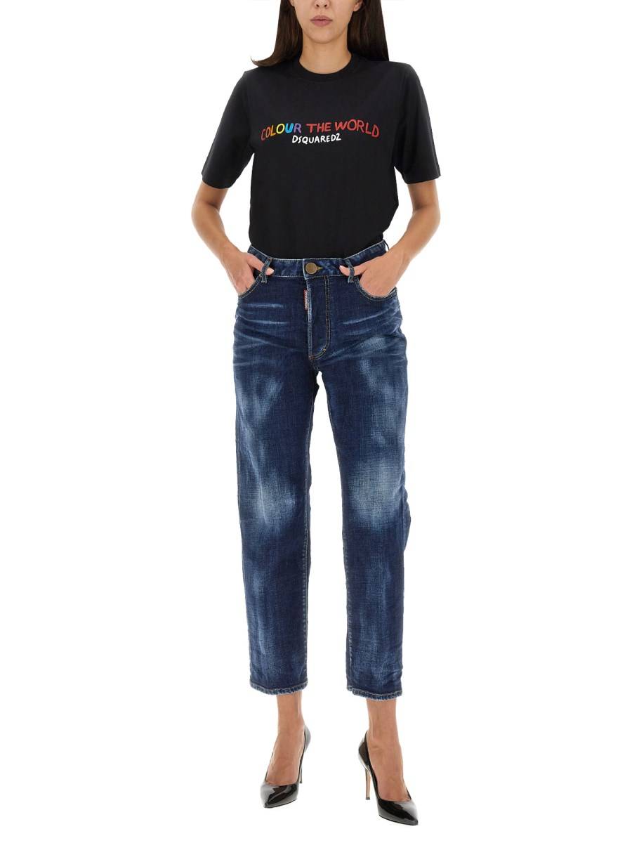 DSQUARED JEANS BOSTON IN DENIM DI COTONE