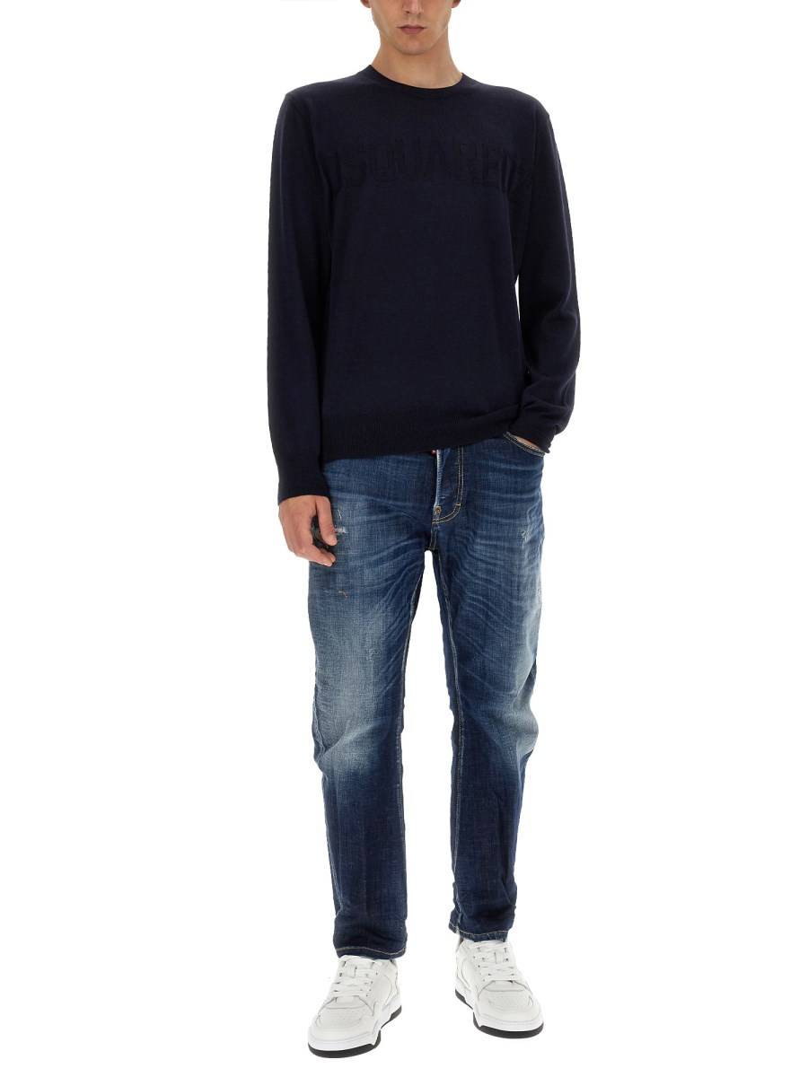 DSQUARED JEANS BRO IN DENIM DI COTONE