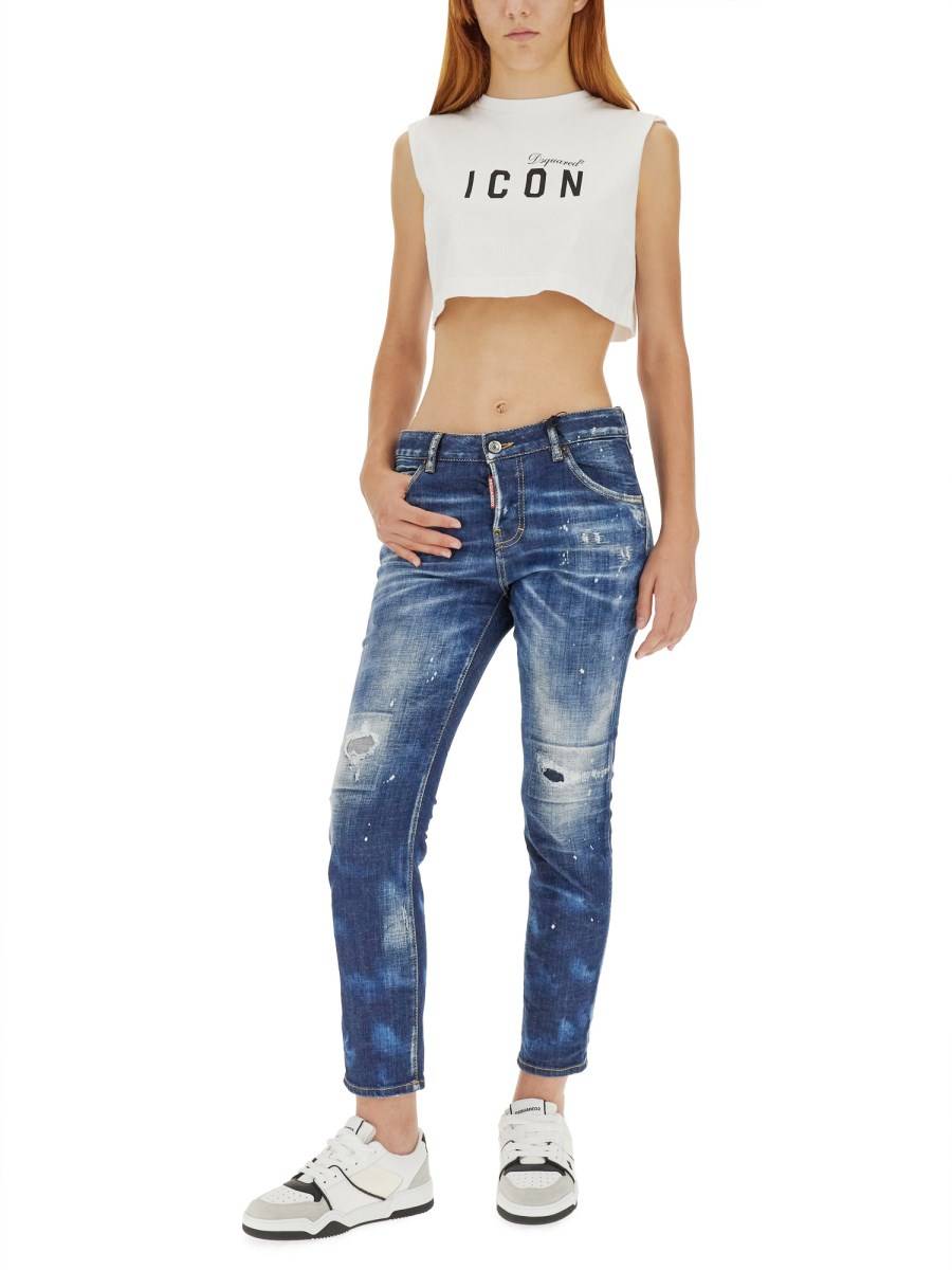 DSQUARED JEANS COOL GIRL IN DENIM DI COTONE