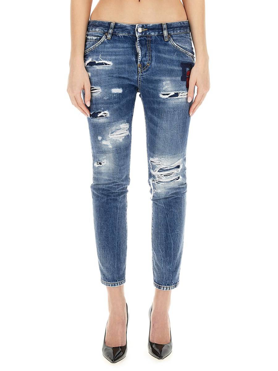 DSQUARED JEANS "COOL GIRL" IN DENIM DI COTONE