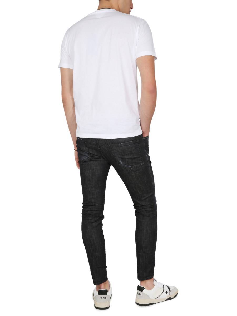DSQUARED JEANS SKATER FIT IN DENIM DI COTONE