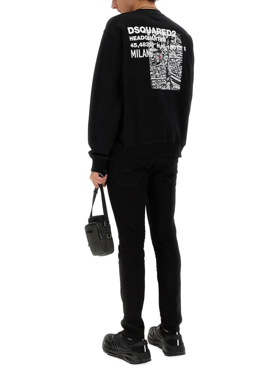 DSQUARED JEANS SKATER IN DENIM DI COTONE