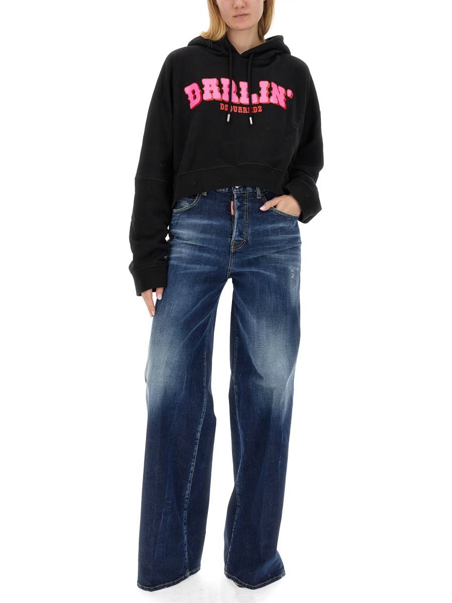 DSQUARED JEANS "TRAVELLER" IN DENIM DI COTONE