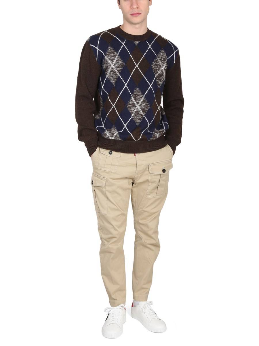 DSQUARED MAGLIA GIROCOLLO IN LANA