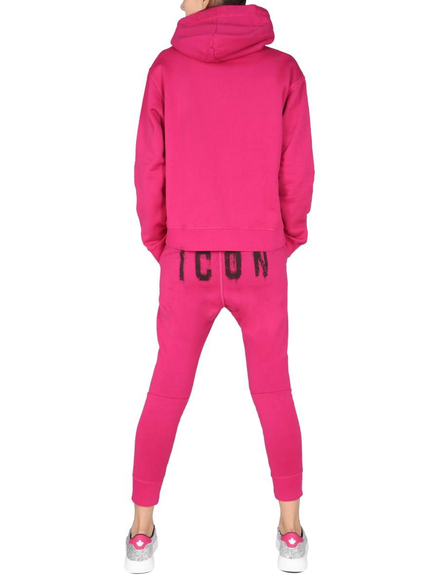 DSQUARED PANTALONE JOGGING "ICON" IN COTONE