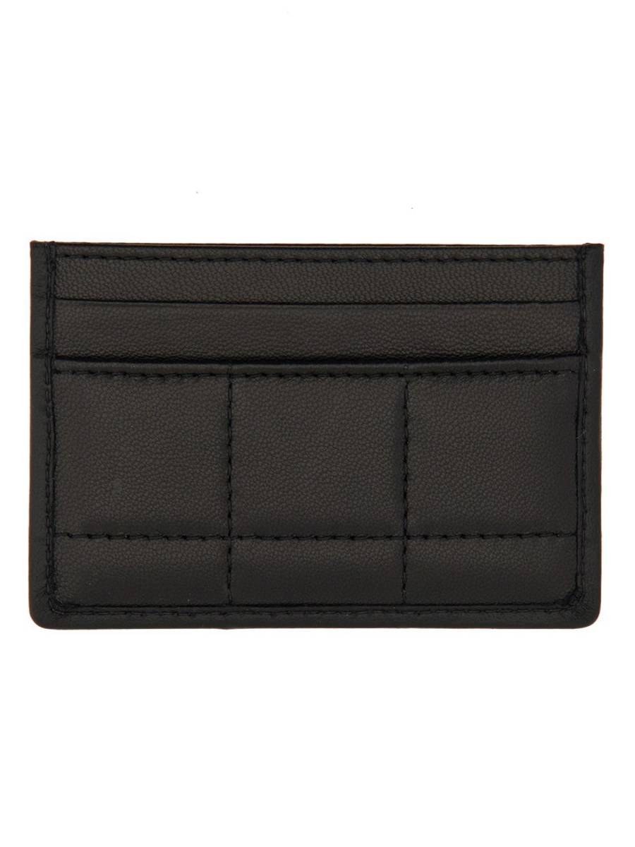 DSQUARED PORTA CARTE IN NAPPA CON LOGO