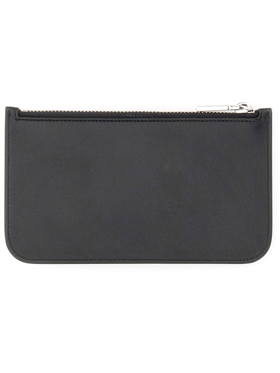 DSQUARED POUCH CON LOGO IN PELLE