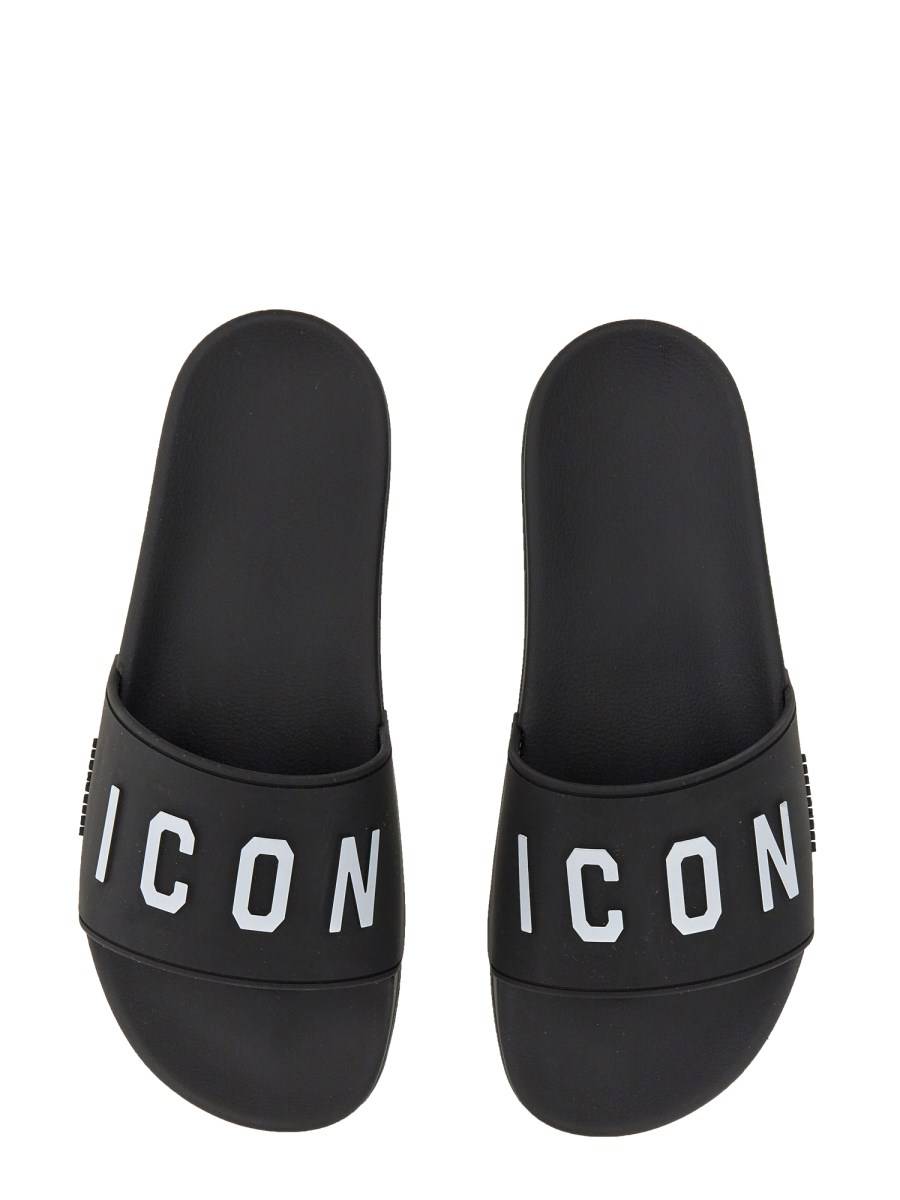 DSQUARED SANDALO SLIDE IN GOMMA
