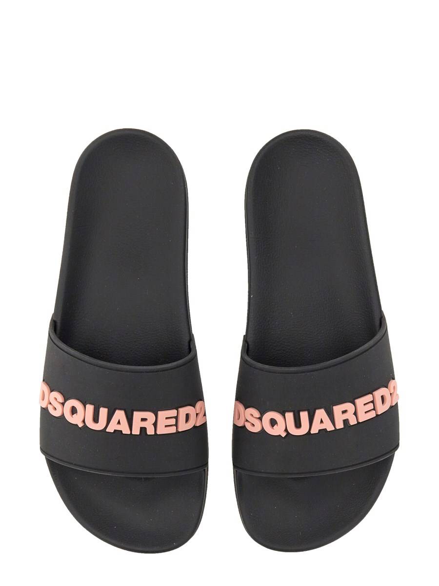 DSQUARED SANDALO SLIDE IN GOMMA