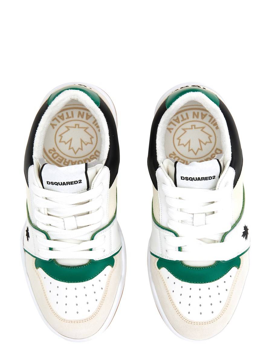 DSQUARED SNEAKER IN PELLE CON LOGO