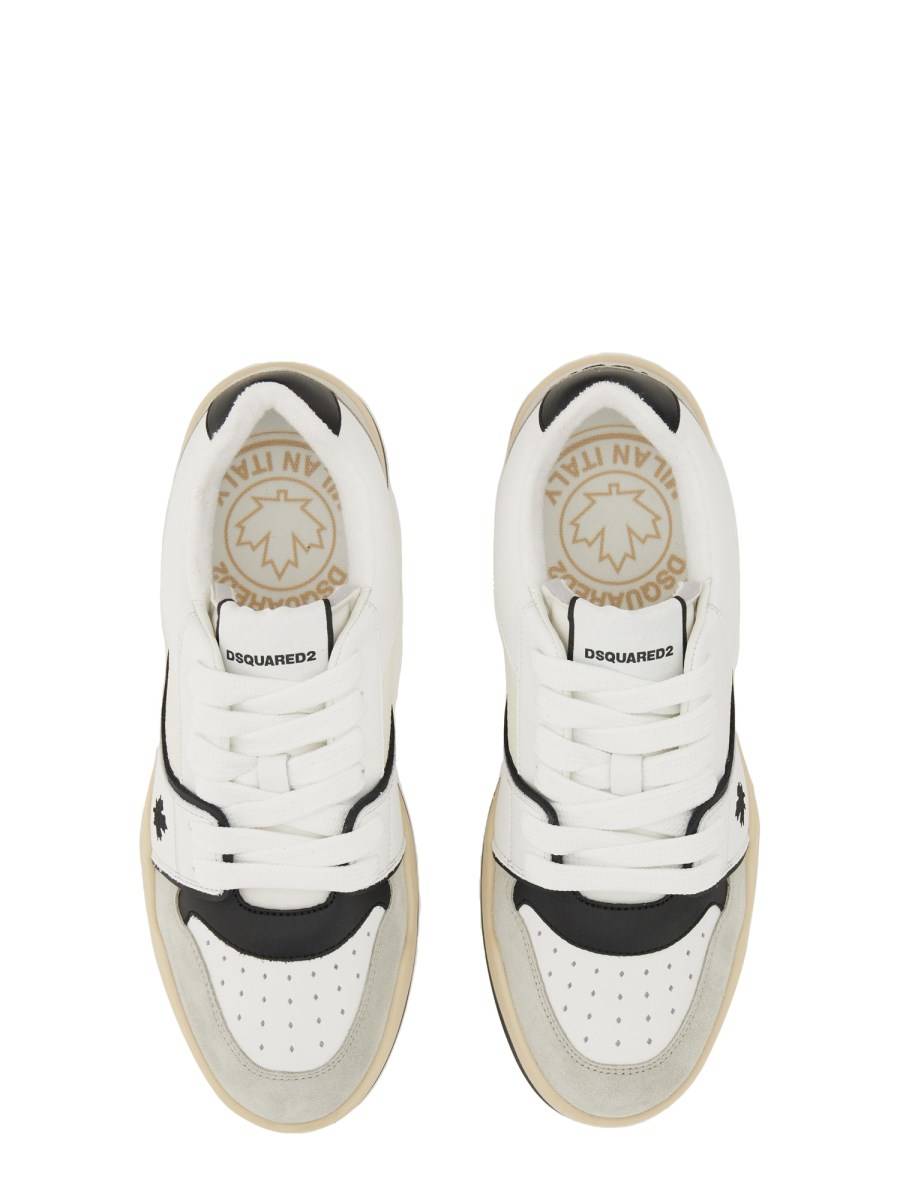 DSQUARED SNEAKER IN PELLE CON LOGO