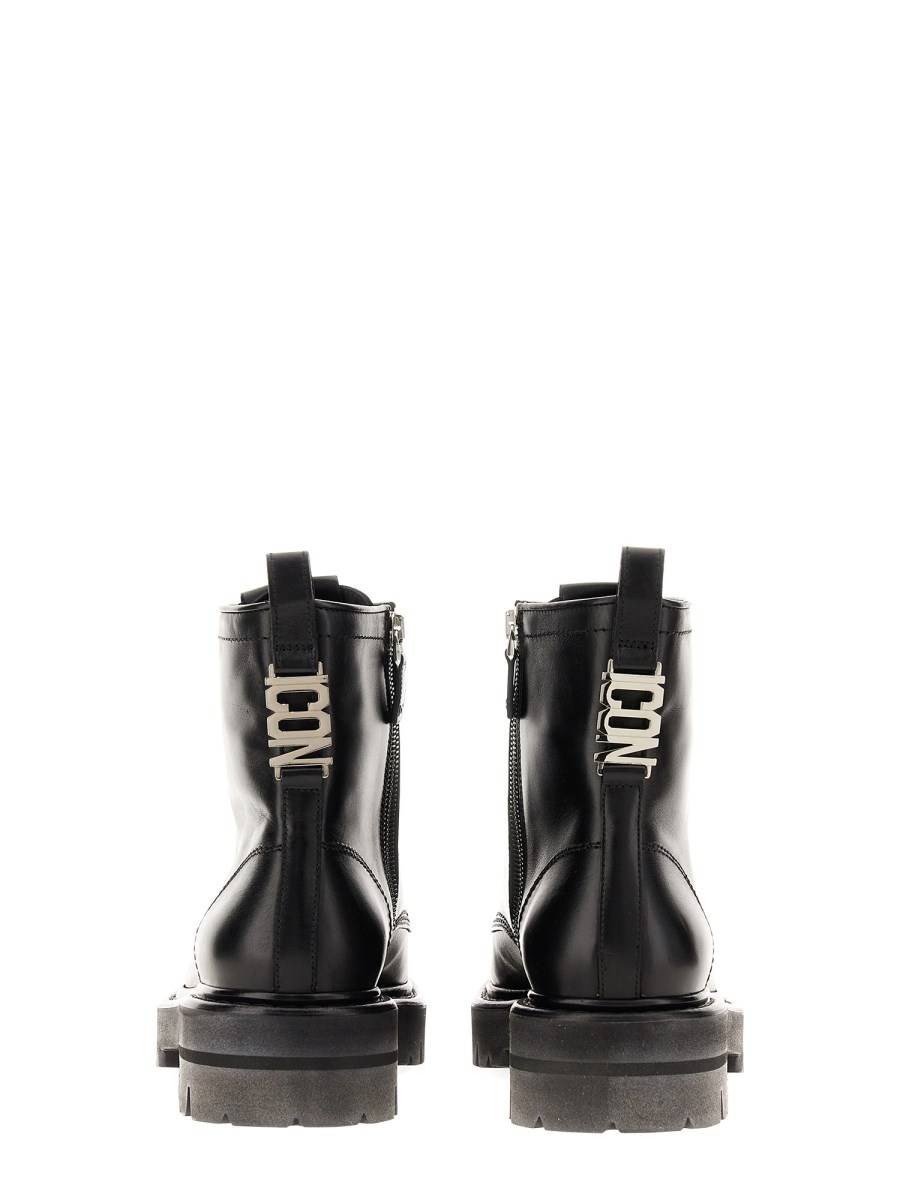 DSQUARED STIVALE ANKLE IN PELLE