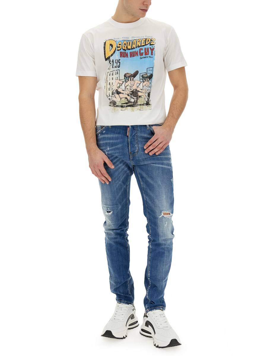 DSQUARED T-SHIRT CON STAMPA