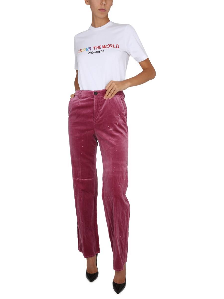 DSQUARED T-SHIRT IN COTONE CON LOGO