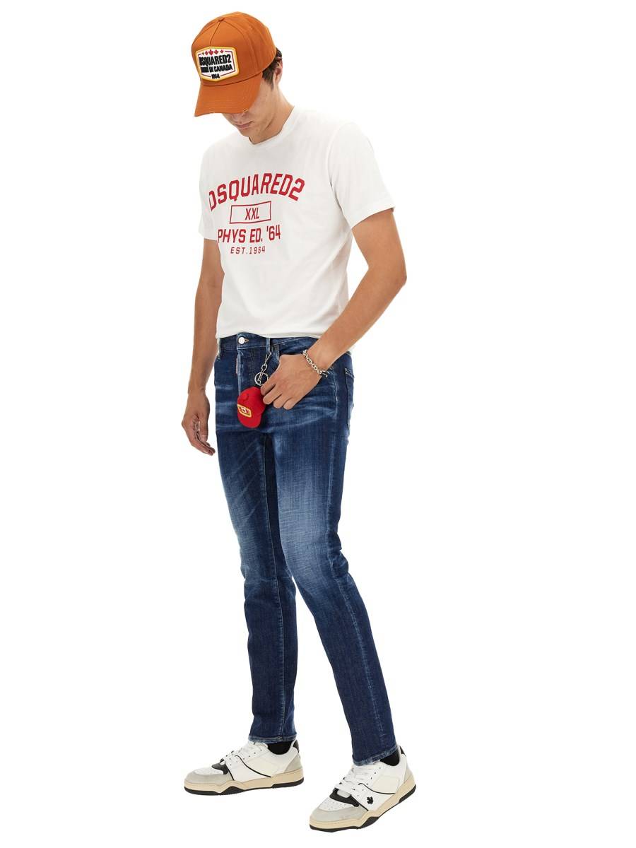 DSQUARED T-SHIRT IN JERSEY DI COTONE CON LOGO