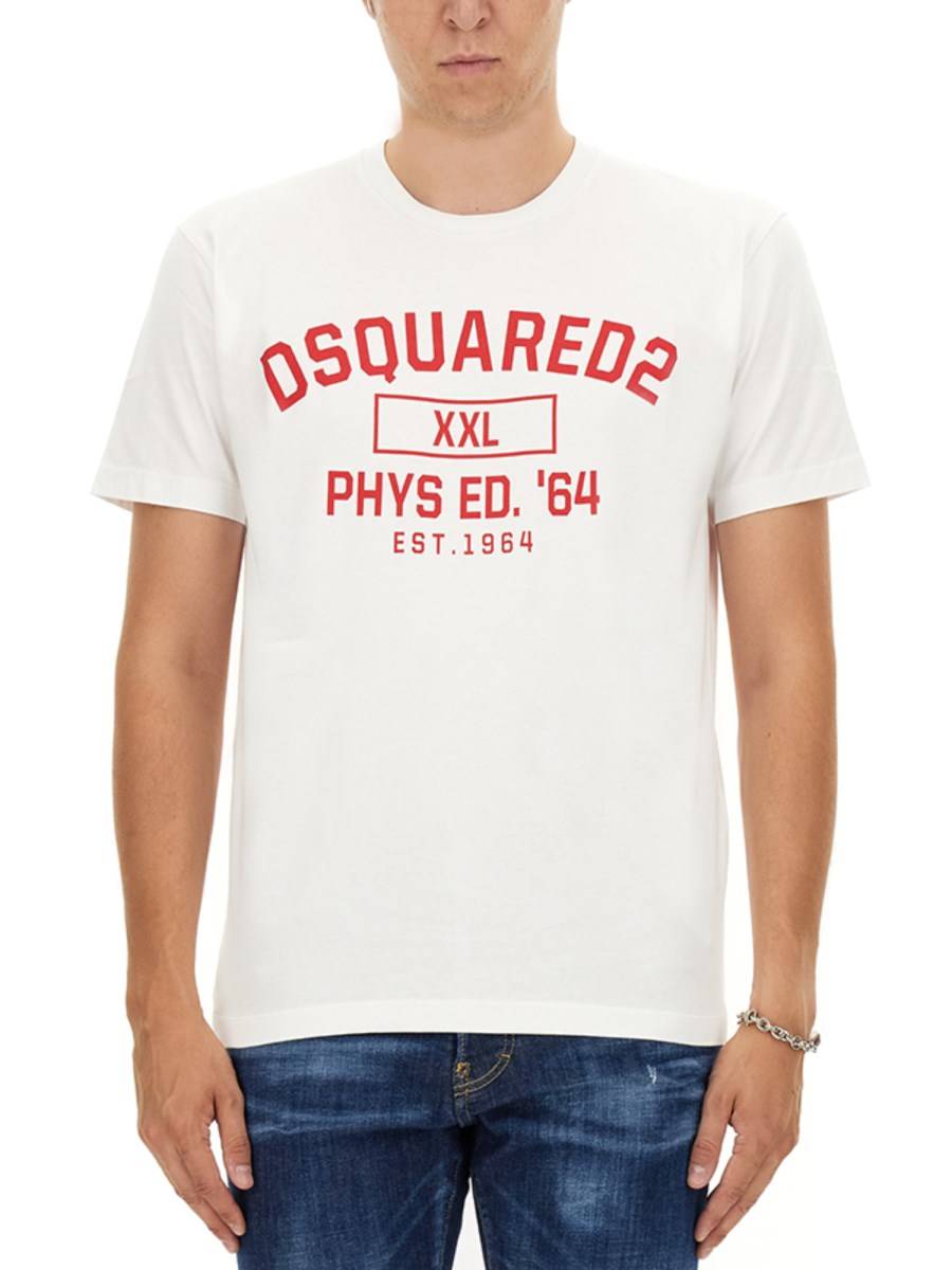 DSQUARED T-SHIRT IN JERSEY DI COTONE CON LOGO