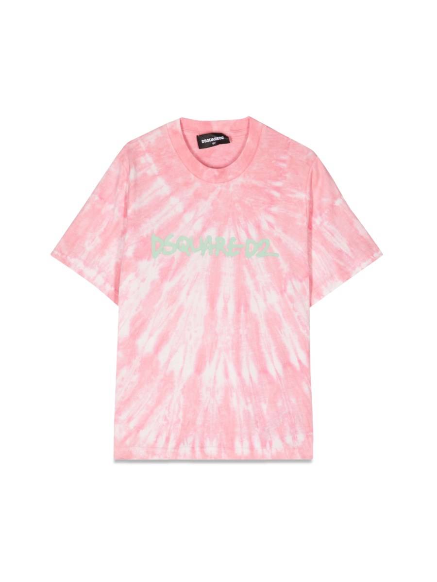 DSQUARED T-SHIRT MC LOGO SLOUCH FIT
