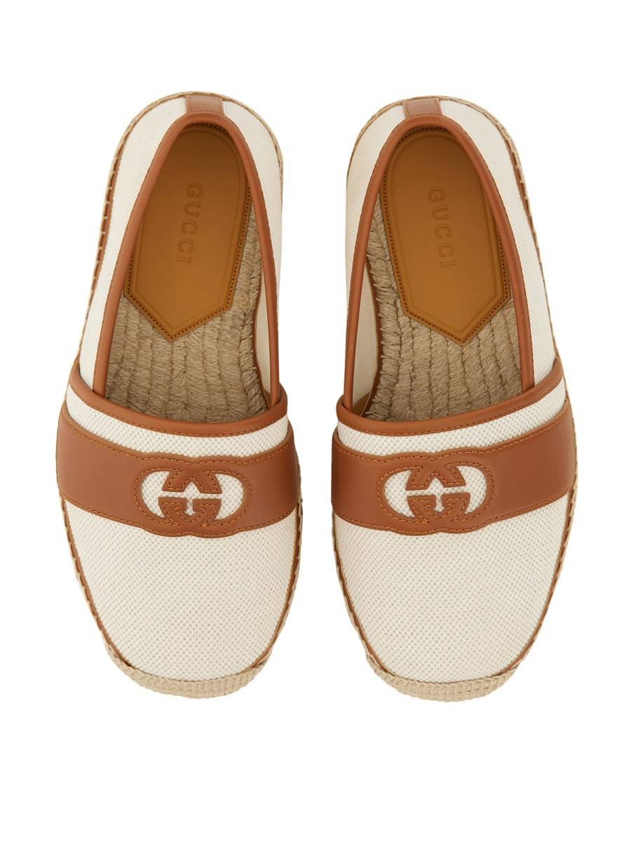 GUCCI ESPADRILLAS CON INCROCIO GG IN TELA DI COTONE