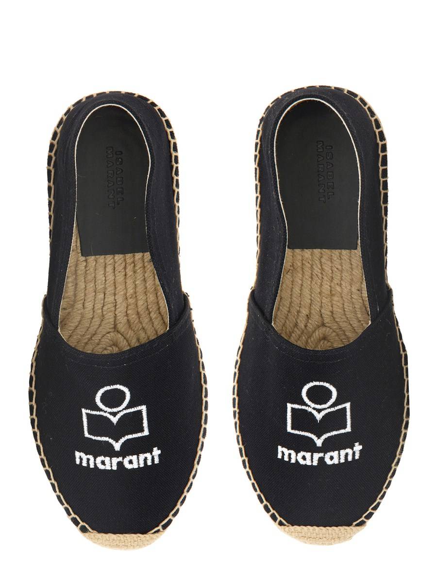 ISABEL MARANT ESPADRILLAS IN TELA DI COTONE CON LOGO