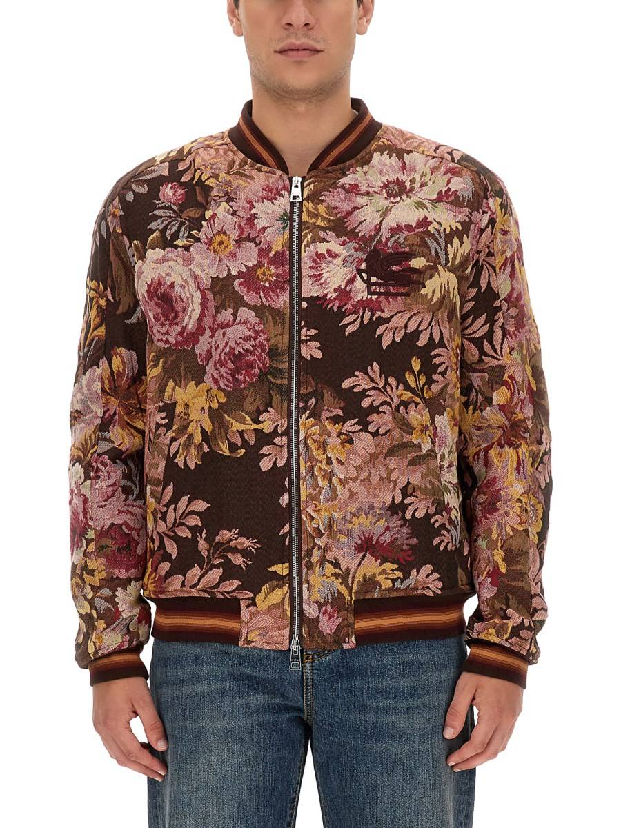 ETRO BOMBER CON STAMPA FLOREALE