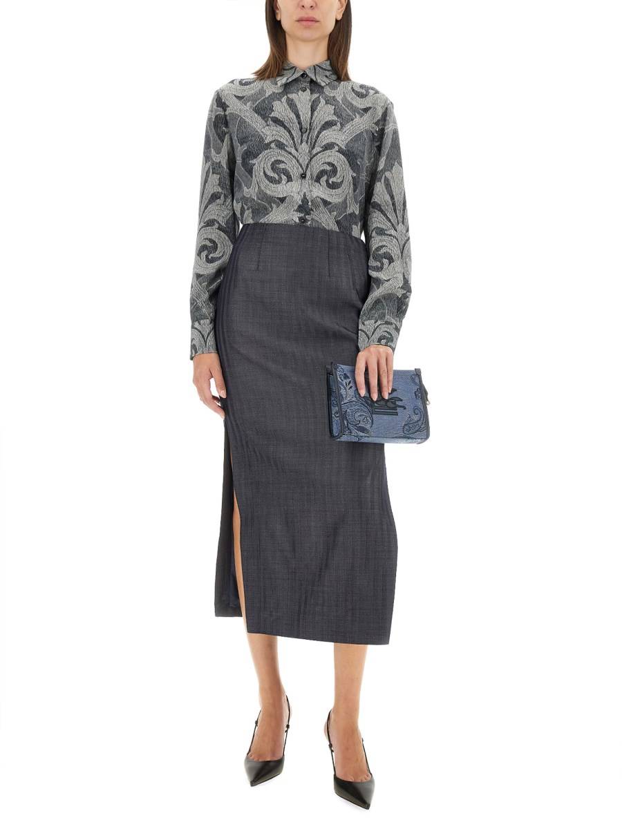 ETRO CAMICIA IN SETA CON STAMPA