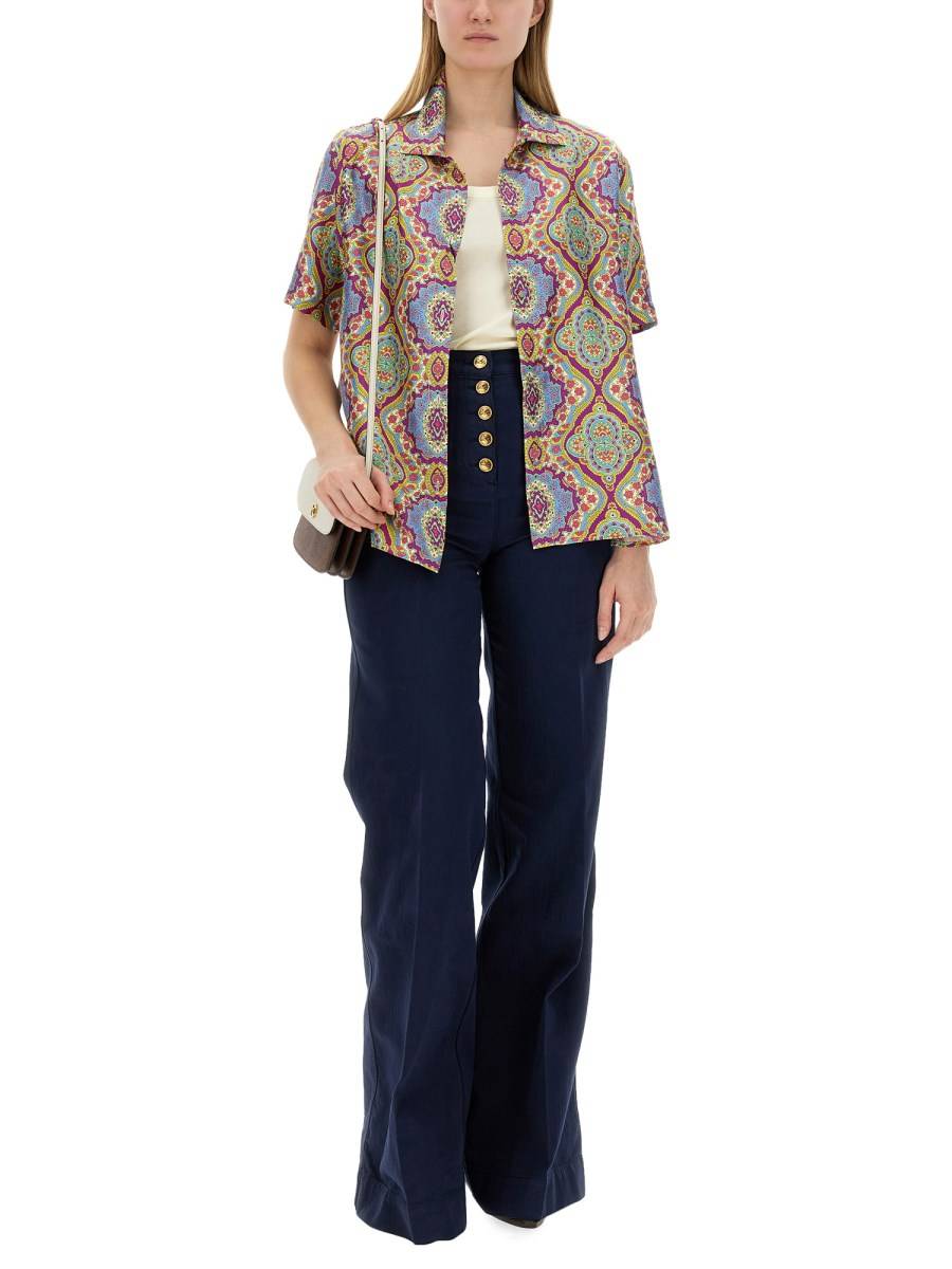 ETRO CAMICIA IN SETA STAMPATA