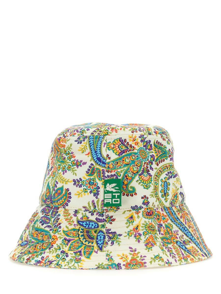 ETRO CAPPELLO BUCKET PAISLEY IN TELA DI COTONE