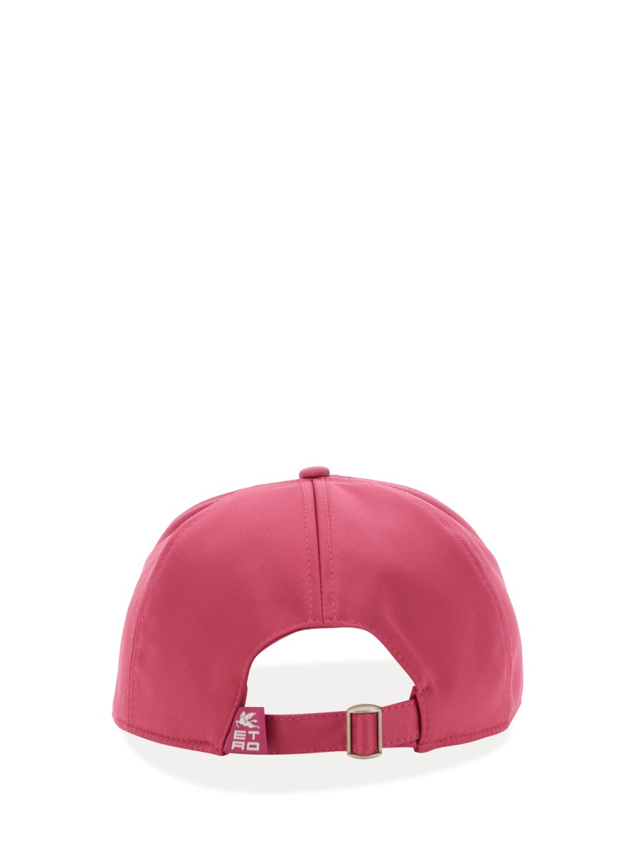ETRO CAPPELLO DA BASEBALL IN SETA CON LOGO
