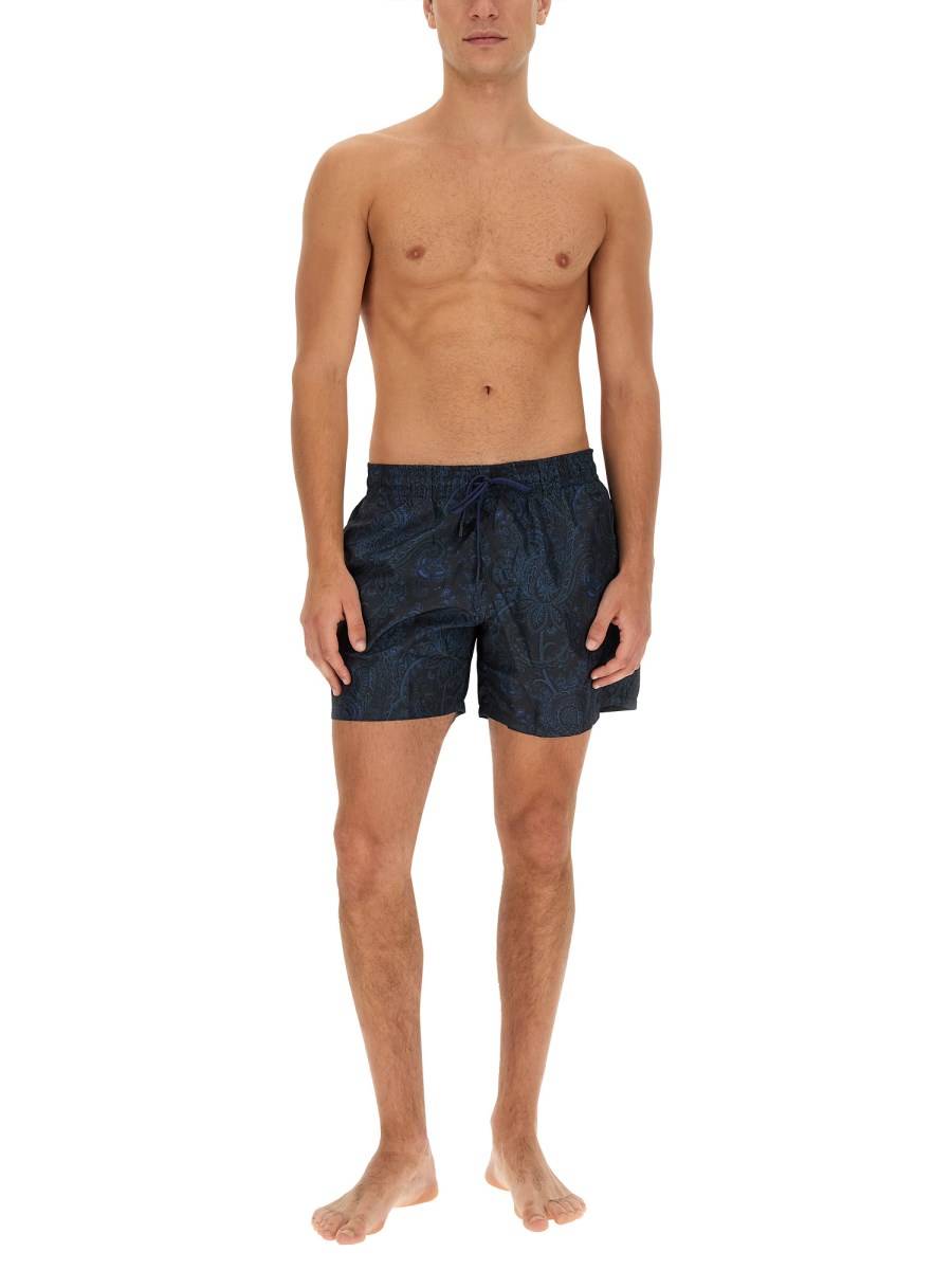 ETRO COSTUME BOXER CON STAMPA PAISLEY